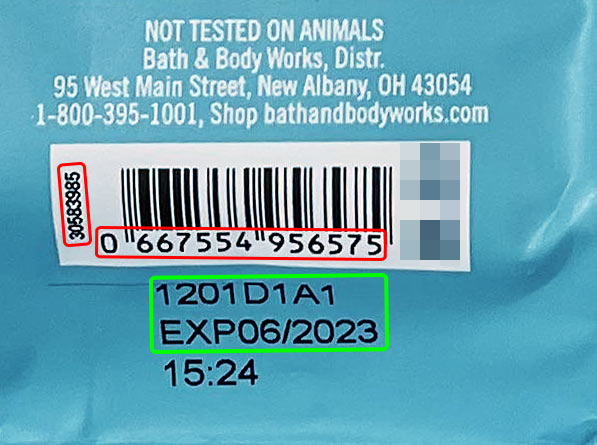 Косметика производителя Bath & Body Works, Inc. и бренда Bath & Body Works