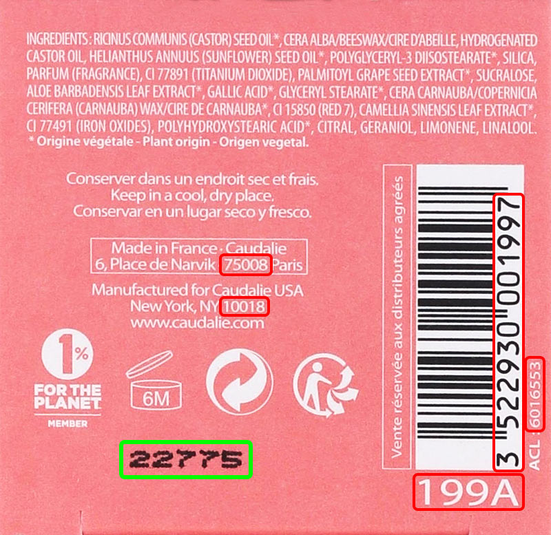 Косметика производителя Caudalie SAS и бренда Caudalie