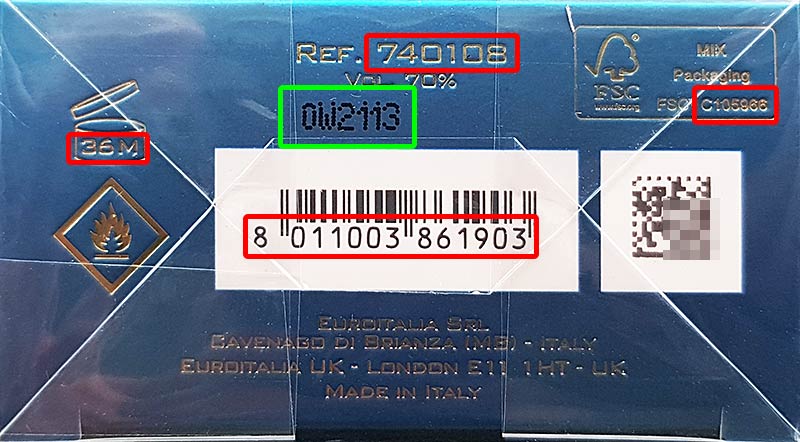 Косметика производителя Euroitalia SRL и бренда Missoni