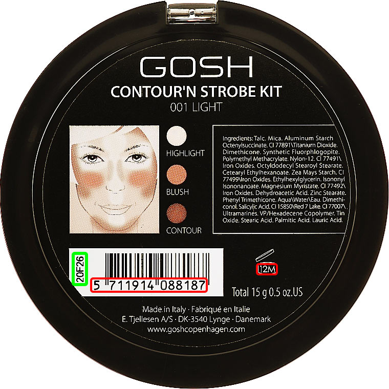 Косметика производителя Gosh Copenhagen by E. Tjellesen A/S и бренда Gosh
