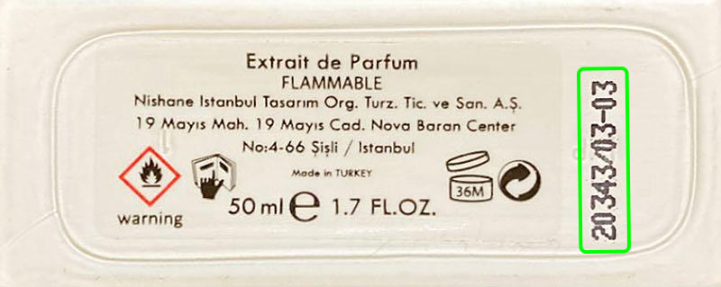 Косметика производителя Ni̇shane İstanbul Tasarim Organi̇zasyon Turi̇zm Ti̇caret Ve Sanayi̇ Anoni̇m Şi̇rketi̇ и бренда Nishane